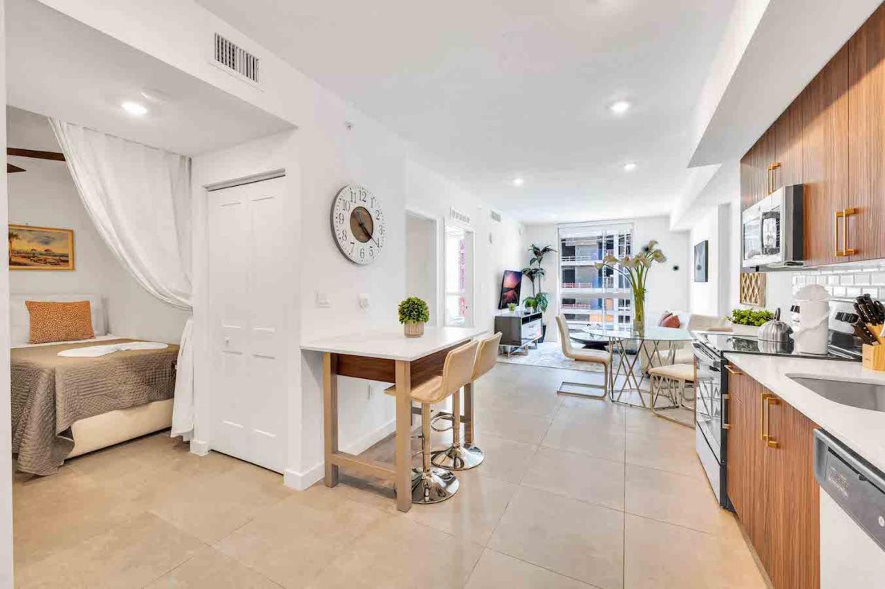 Ferienwohnung Modern Unit In Downtown Miami With Free Parking Exterior foto